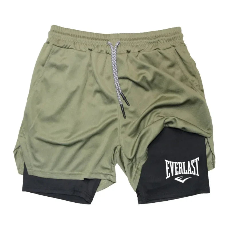 Compression gym printed sports short - Palm and Thread
