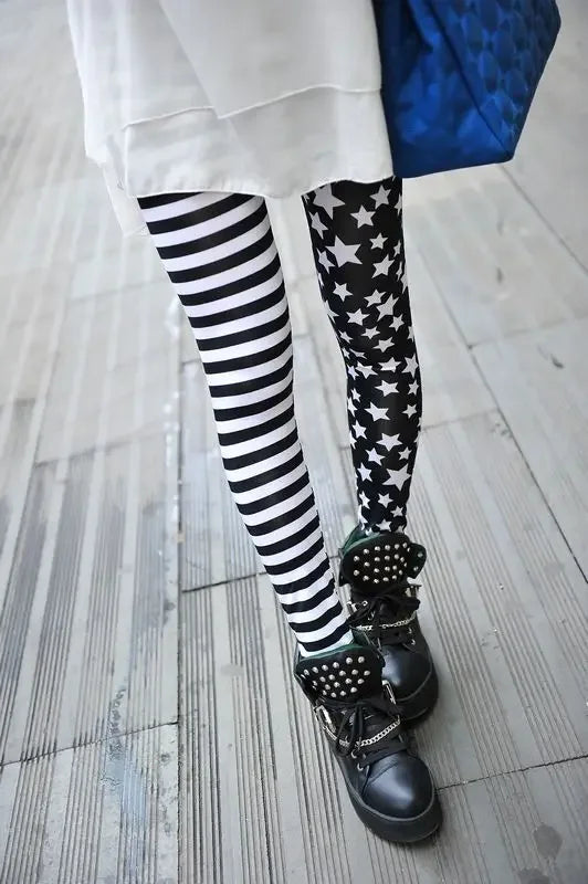 Elastic Stripe Star Print Cropped Trouser - Palm and Thread