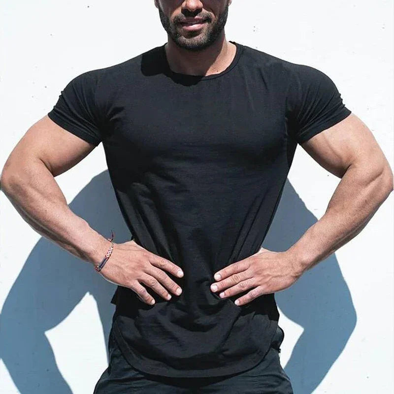 Plain Cotton Breathable Fitness T-shirt - Palm and Thread