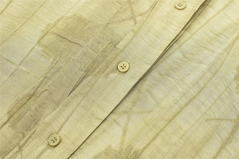 Jacquard Loose Shirt Pant Matching Set - Palm and Thread