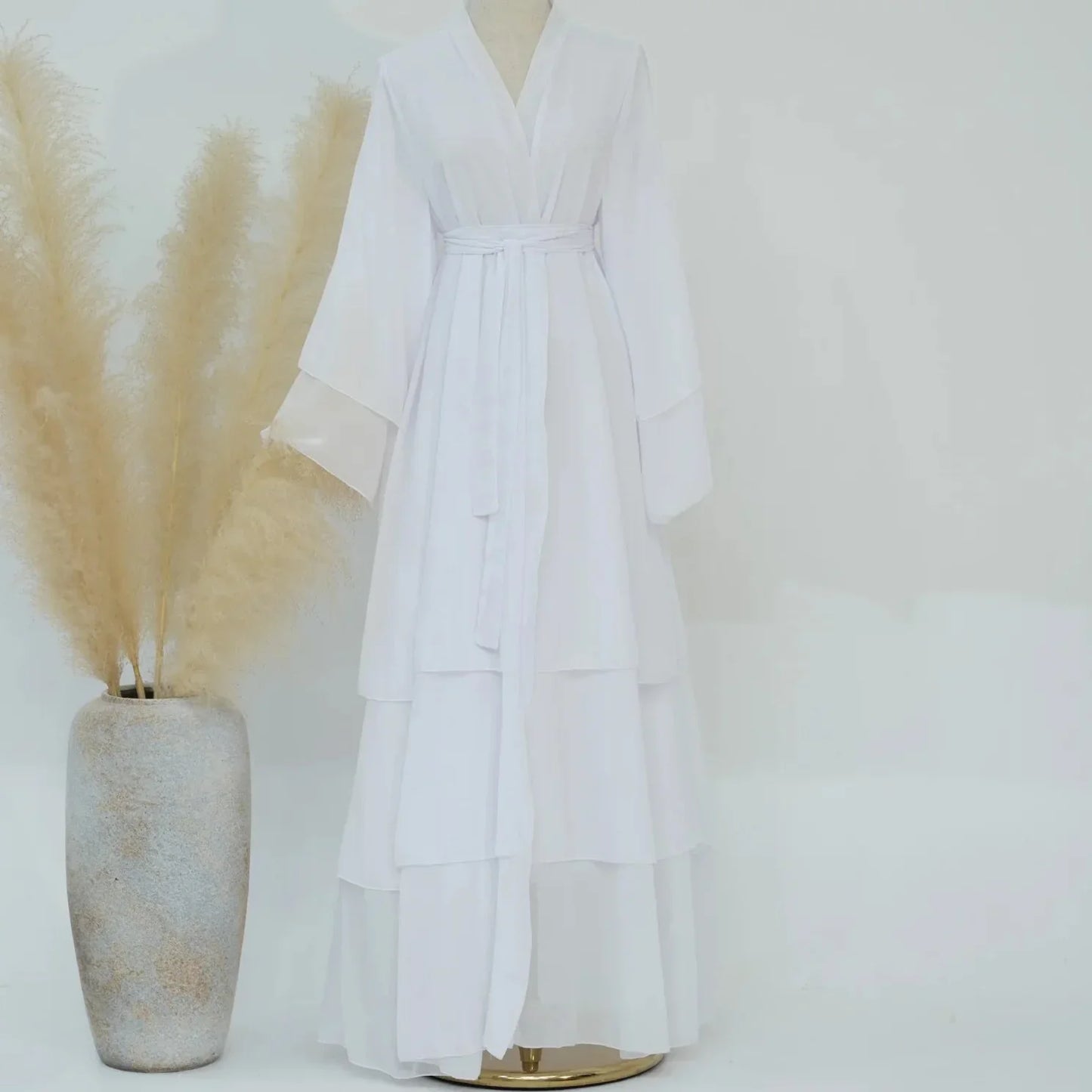 Modest Coat Open Abaya Dress - Palm and Thread