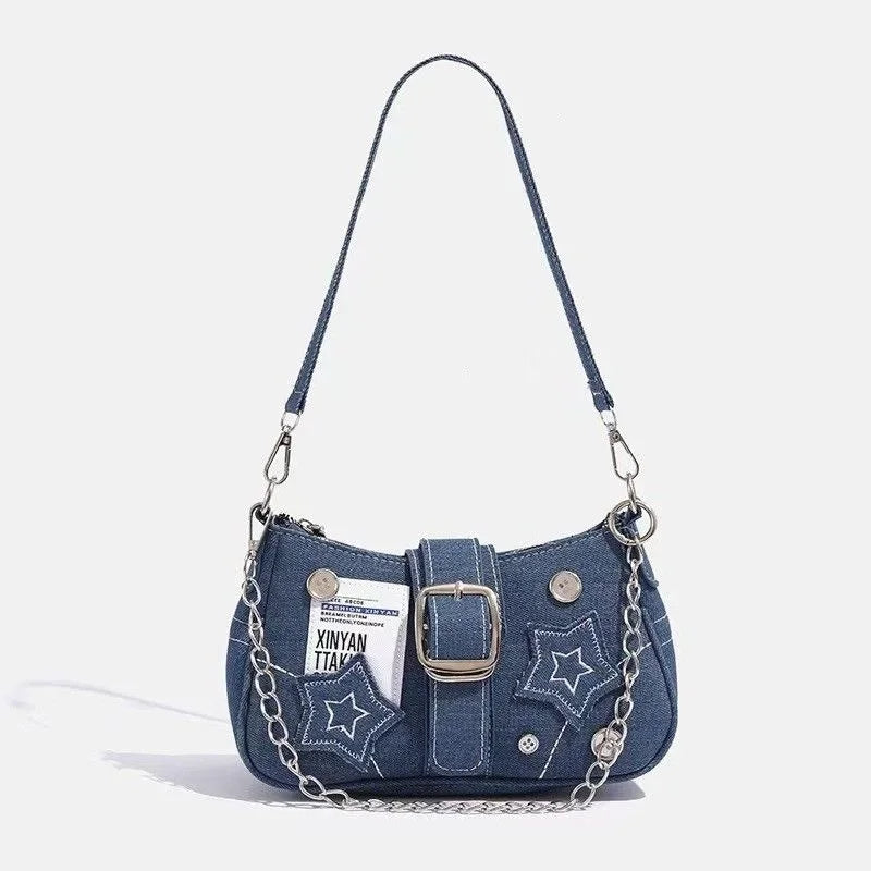 Stars Pattern Underarm Handbag - Palm and Thread