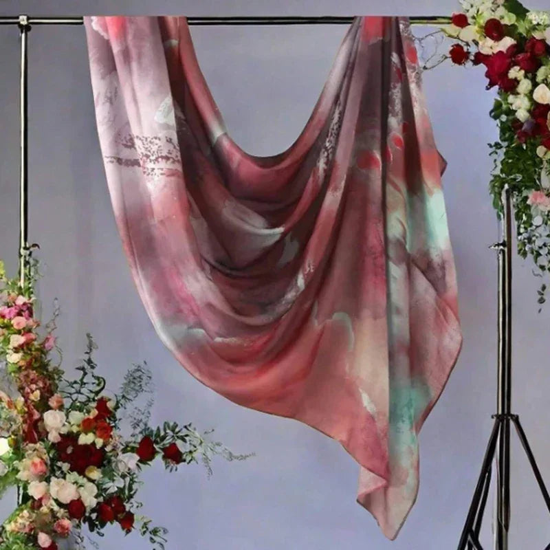 Watercolor Print Marble scarf - Palm and Thread