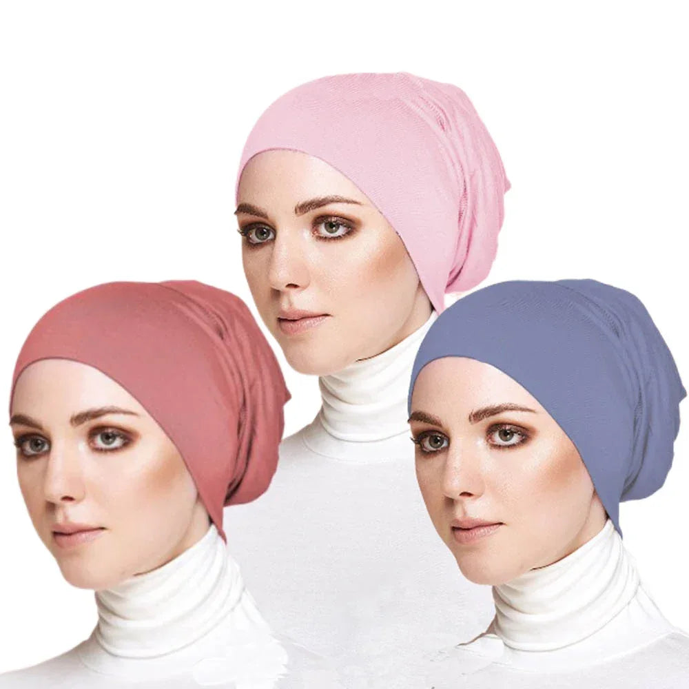Soft Cotton Under Scarf Cap Turban - Palm and Thread