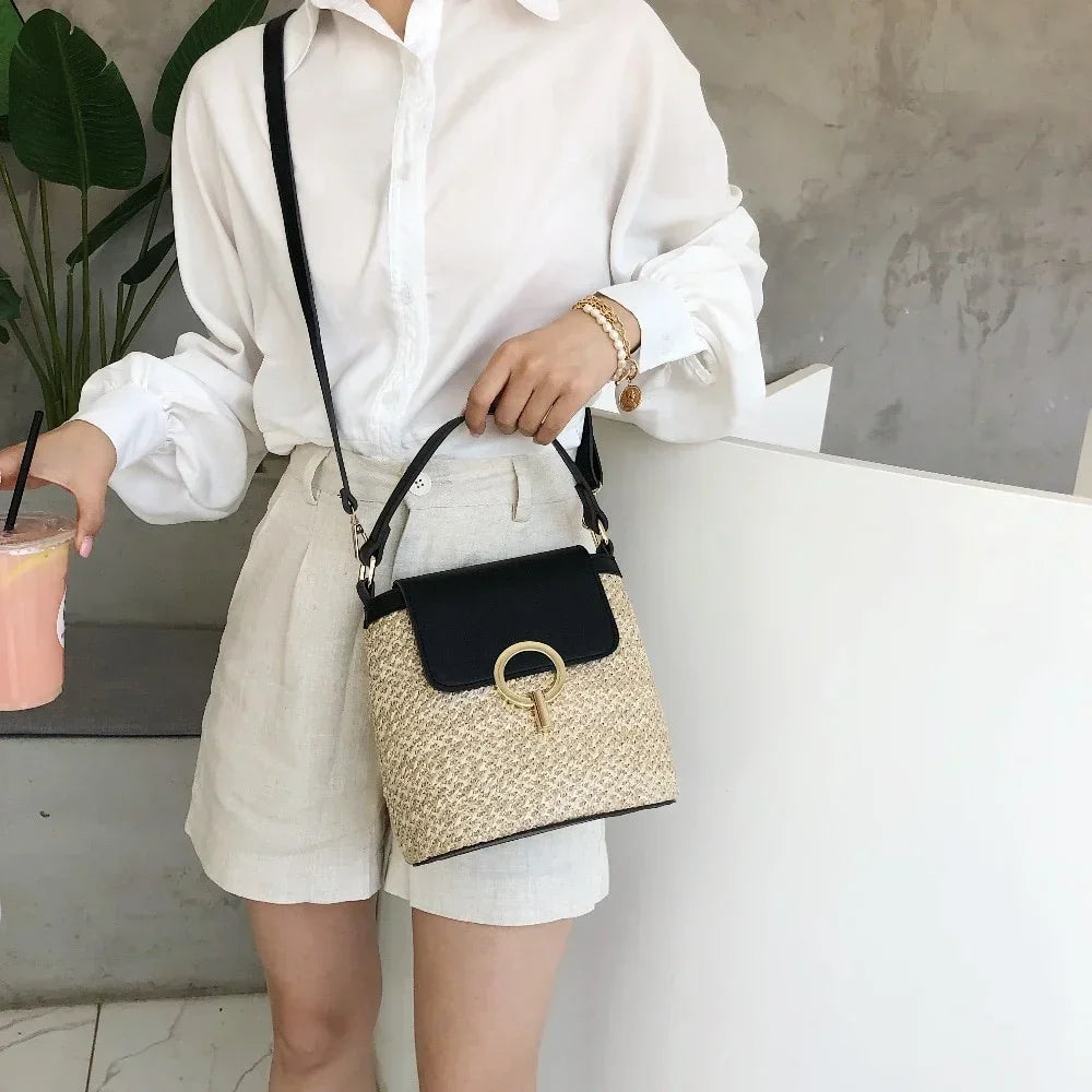 Beach Vacation Woven Bag - Palm and Thread
