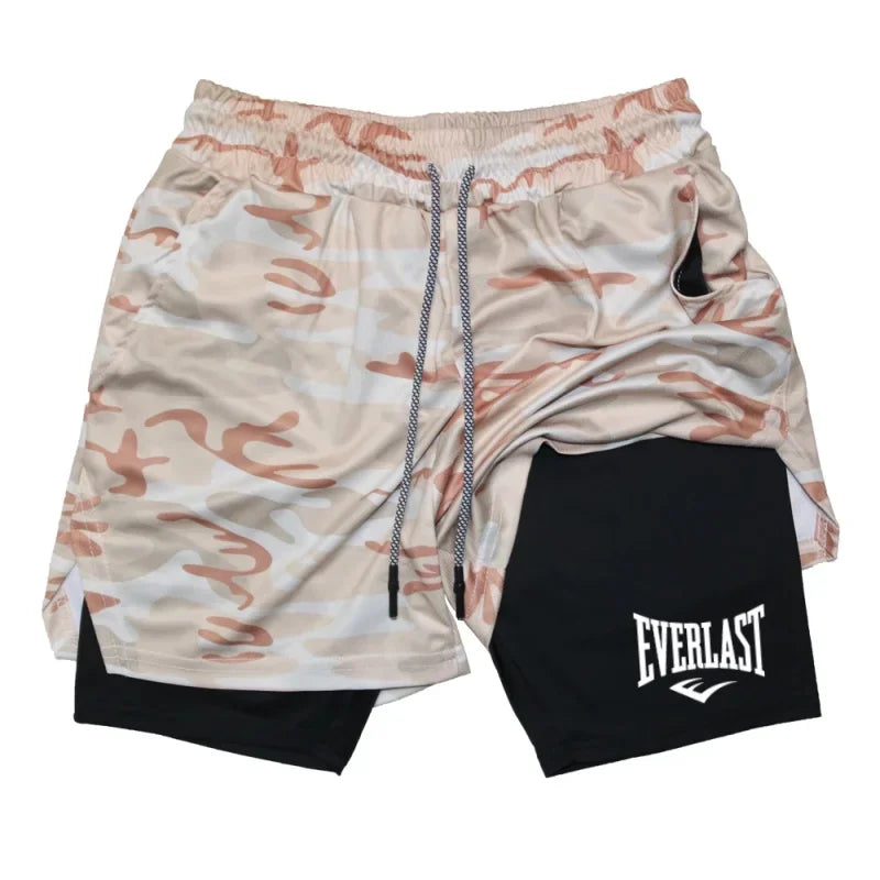 Compression gym printed sports short - Palm and Thread