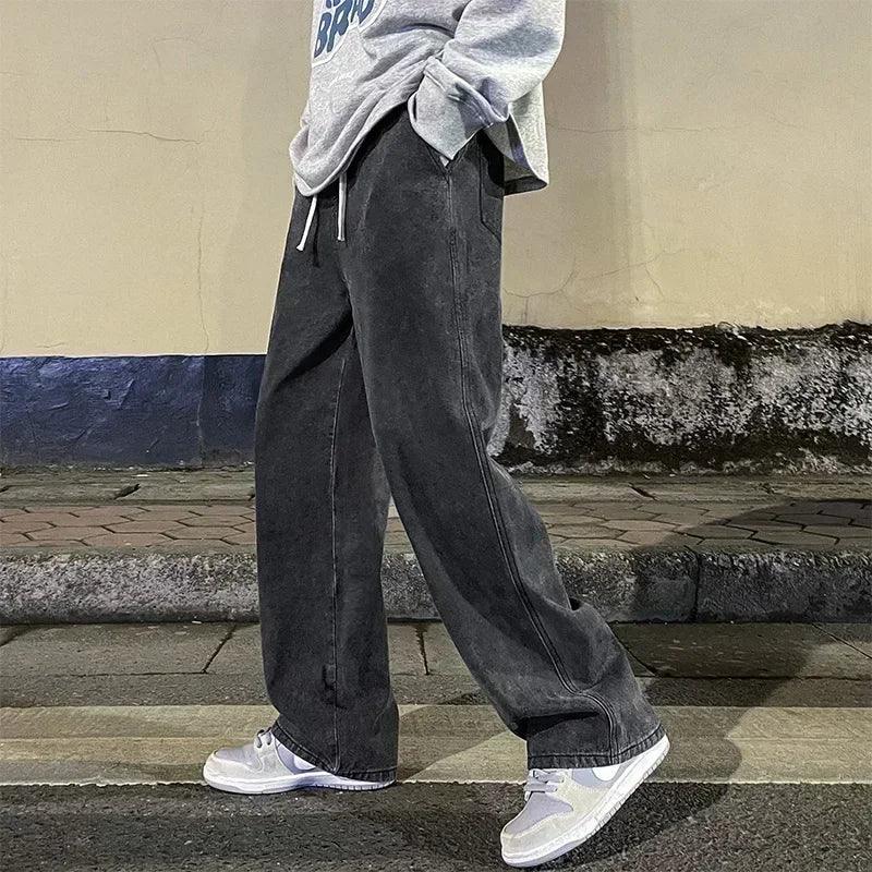 New Streetwear Loose Jeans Korean Style Fashion - Palm and Thread