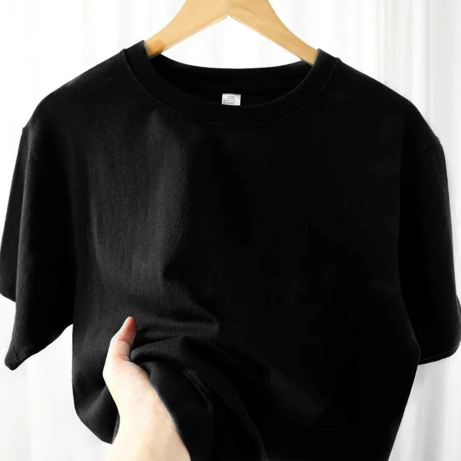 Cotton Solid Color O Neck Top - Palm and Thread