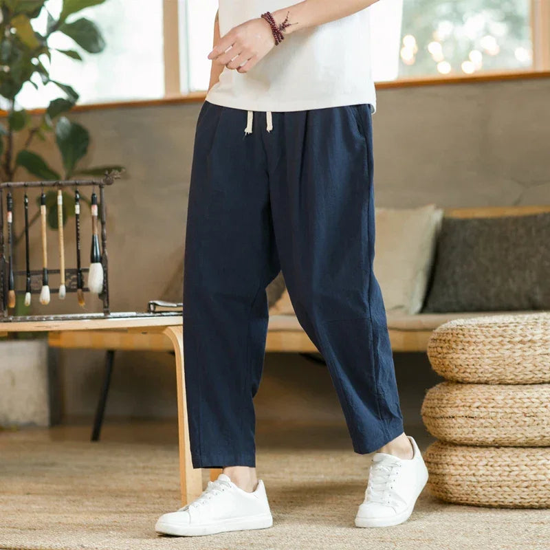 Cotton Linen Fashion Casual Pant - Palm and Thread