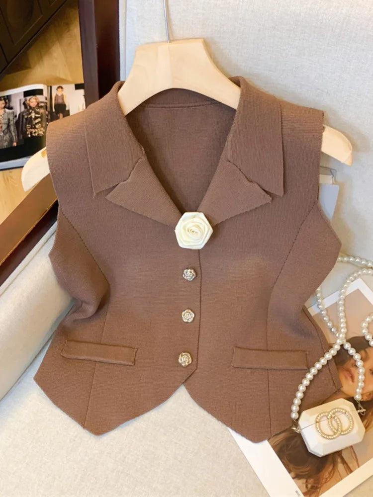 Chic Workwear Stylish Vest Top - Palm and Thread
