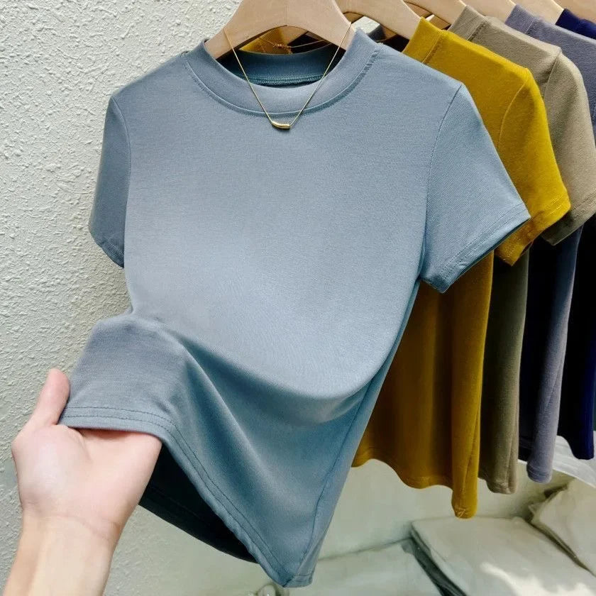 Slim Fashion T Shirt Street Casual - Palm and Thread