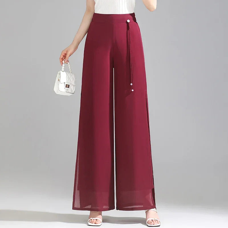Double Layer Chiffon Pant - Palm and Thread