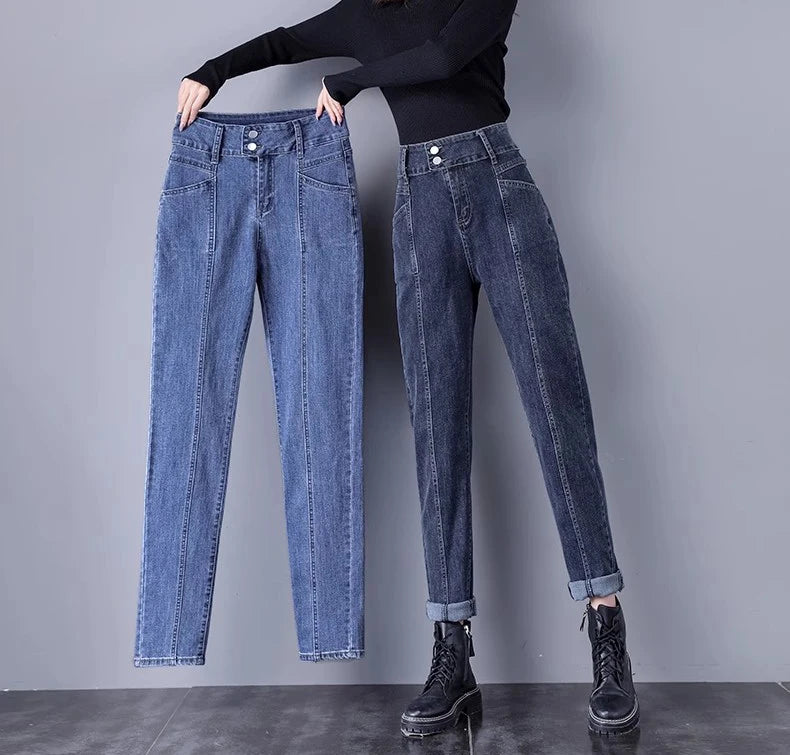 Ankle-length Harem Jeans Pant - Palm and Thread