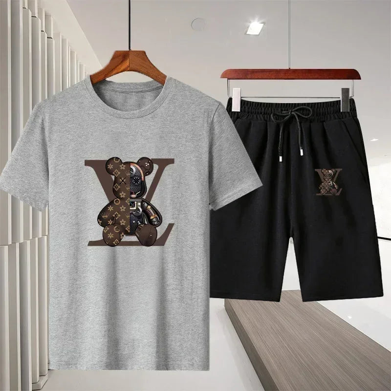fashionable breathable T-shirt and short set - Palm and Thread