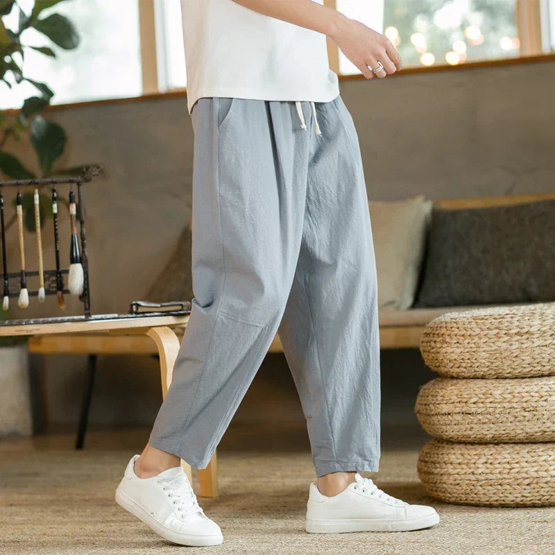 Cotton Linen Fashion Casual Pant - Palm and Thread