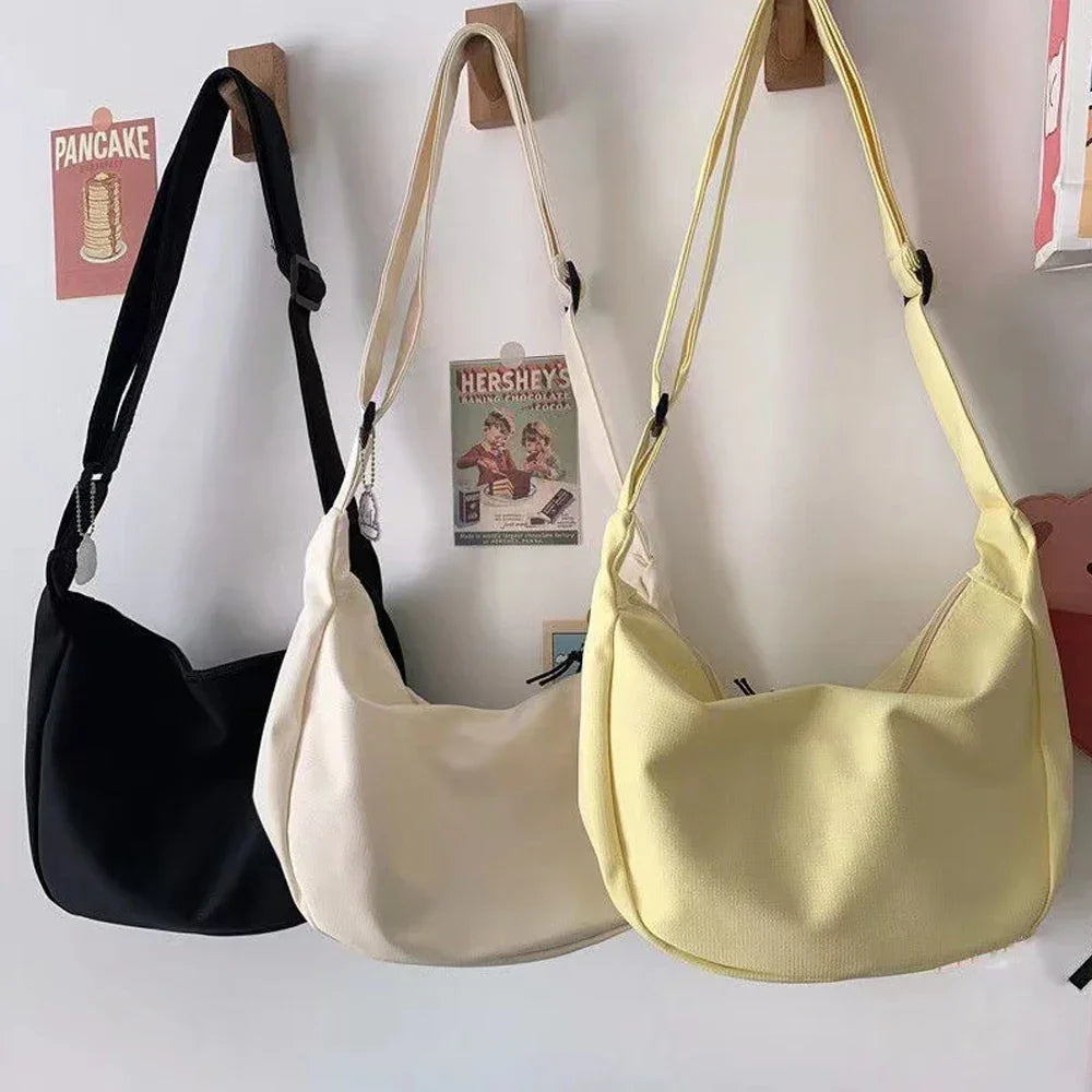 Solid Harajuku All-Match Simple Multifunction Handbag - Palm and Thread