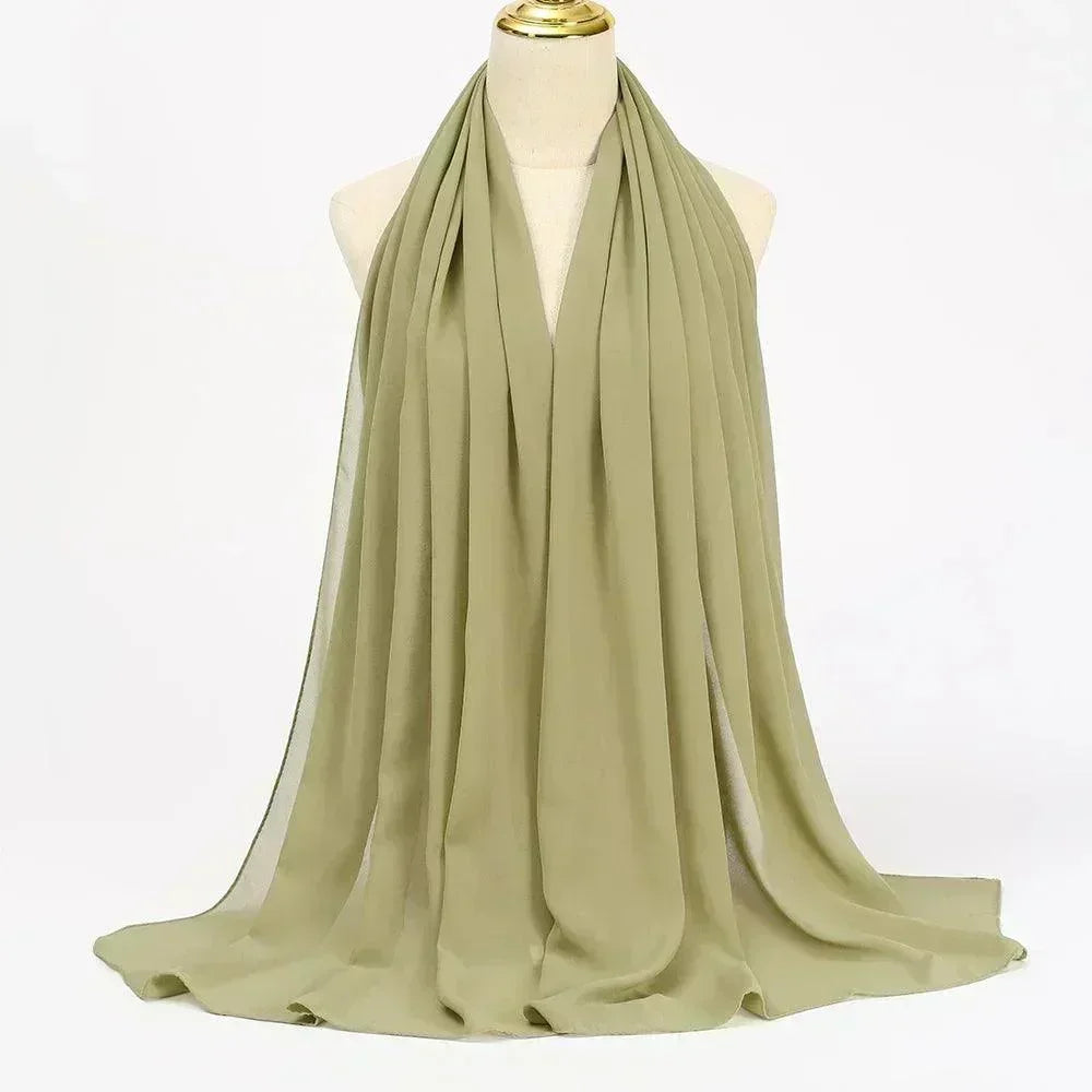 Chiffon Hijab Head Wrap - Palm and Thread