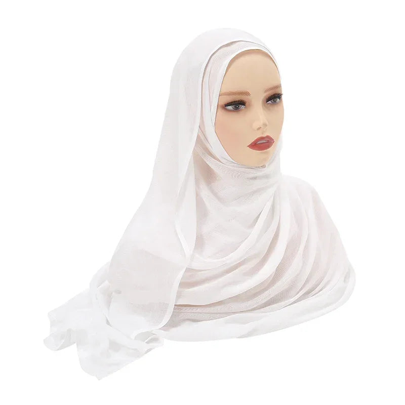 Thin Plain Shawl Soft Viscose Rayon Headscarf - Palm and Thread