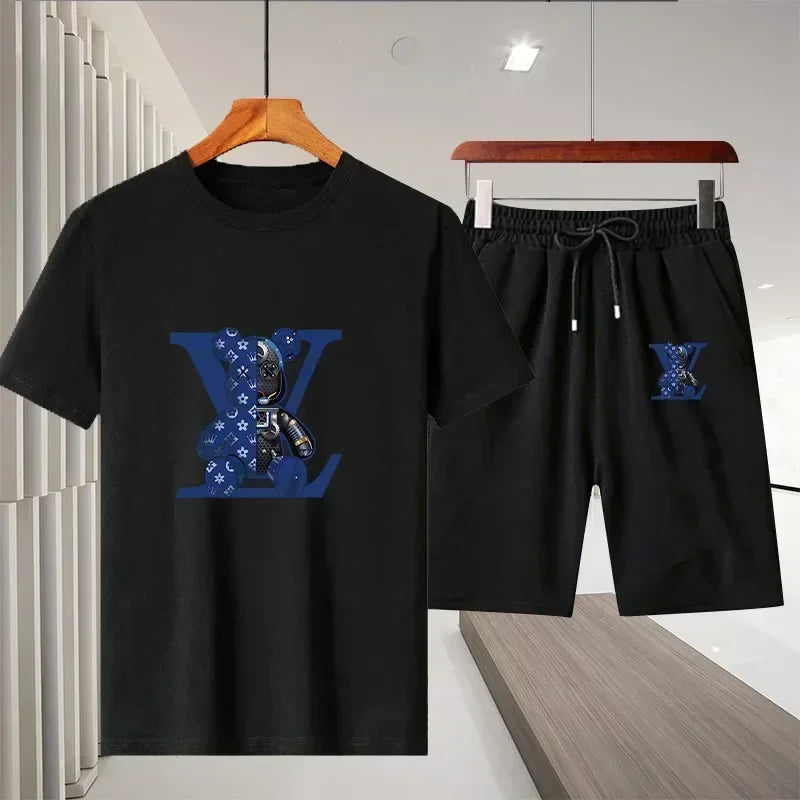 fashionable breathable T-shirt and short set - Palm and Thread