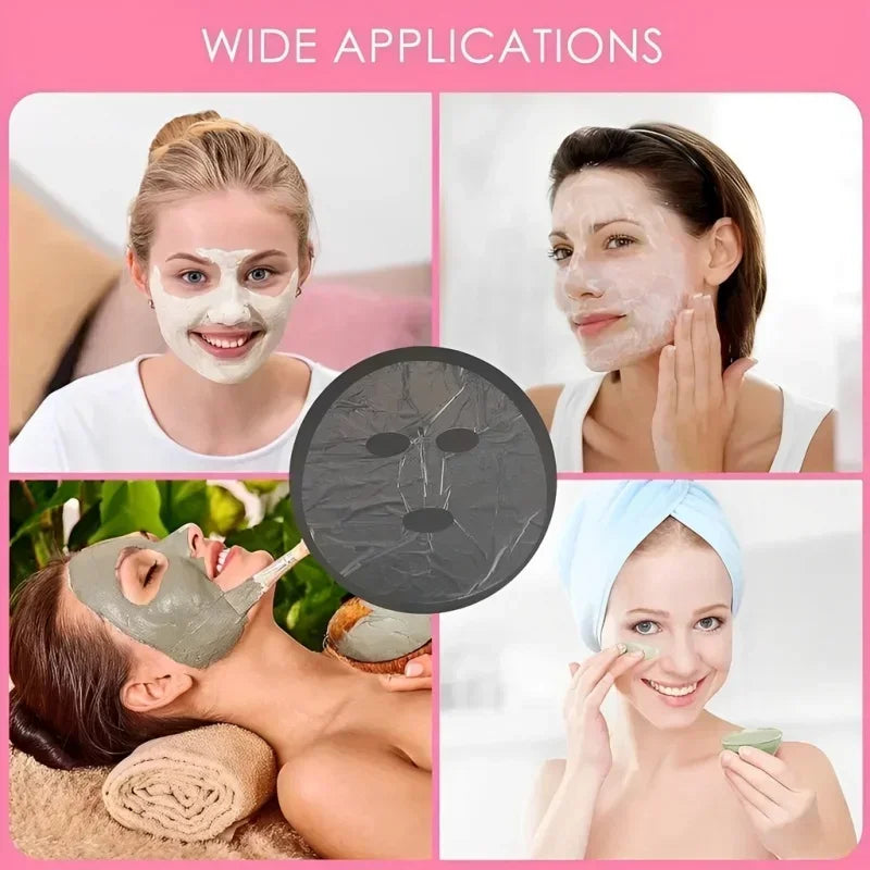 Disposable Plastic Film Full Face Cleaner Mask - Palm and Thread