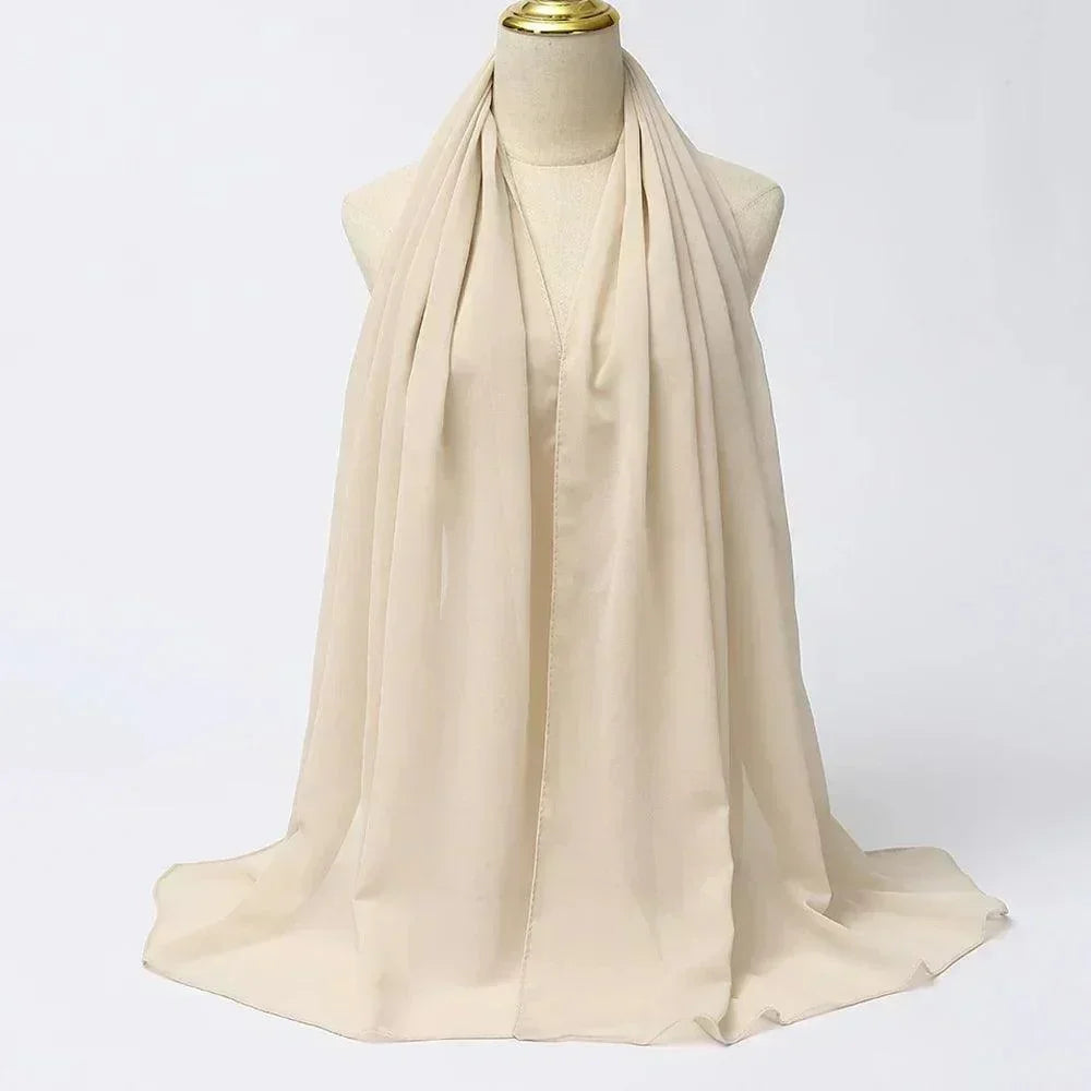 Chiffon Hijab Head Wrap - Palm and Thread