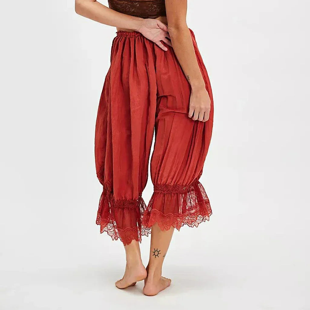 Loose Fit Bloomers Cropped Pant - Palm and Thread