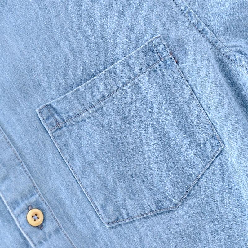 Denim Loose Trendy Shirt - Palm and Thread