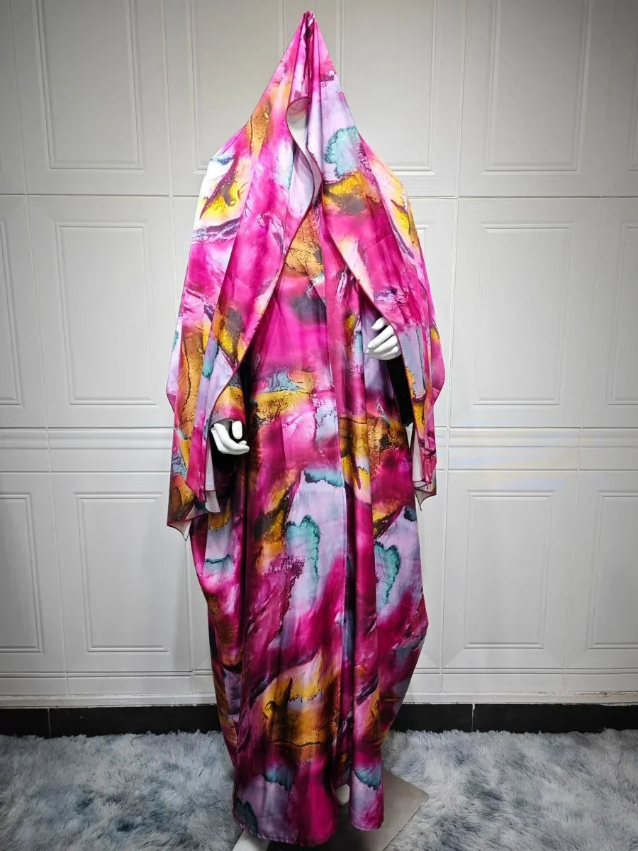 Floral Print Luxury Open Abaya - Palm and Thread