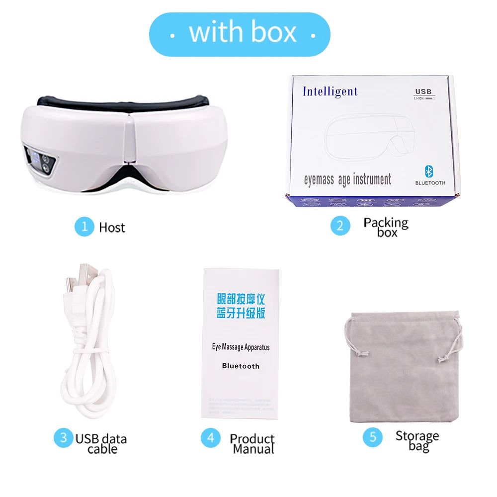 6D Smart Vibration Eye Massager - Palm and Thread
