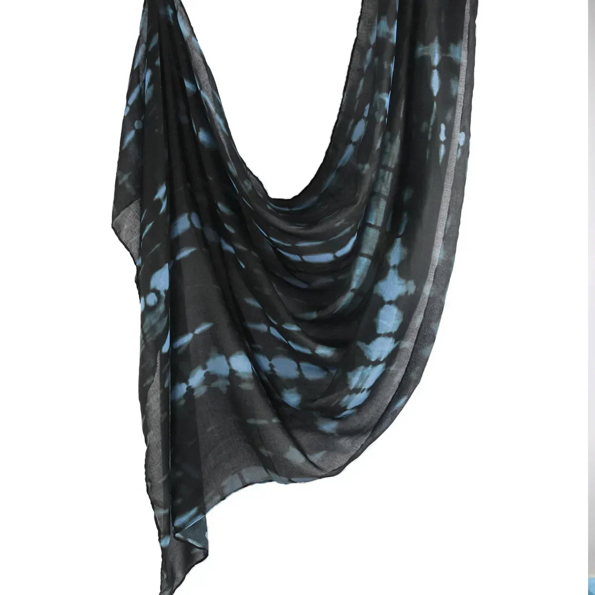 New Watercolor Tie-Dye Cotton Scarf - Palm and Thread