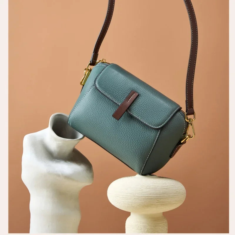 Luxury Designer Genuine Leather Shoulder Bag - Palm and Thread
