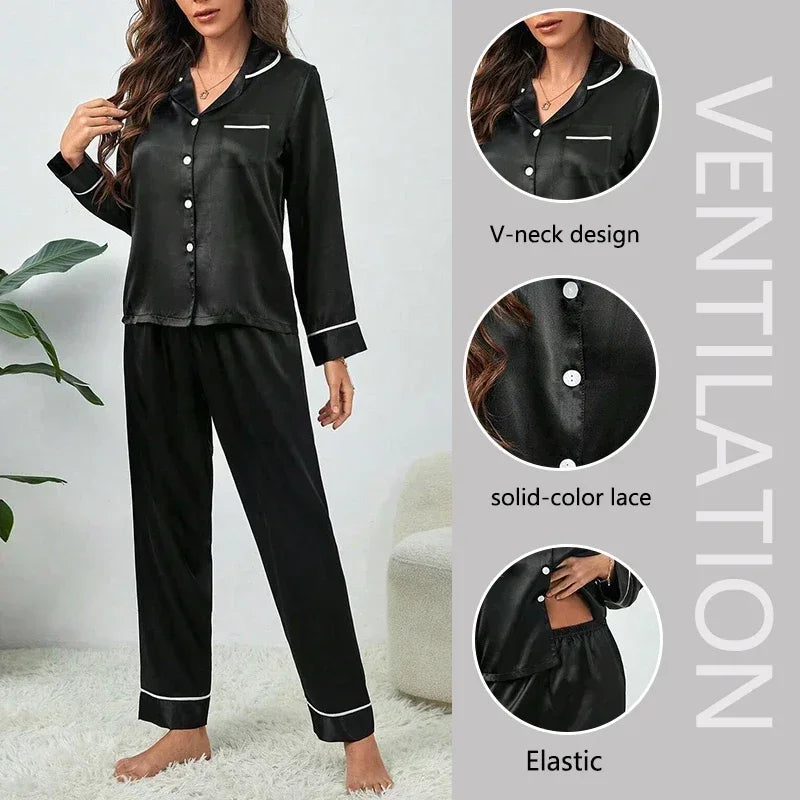 Plus Size Silk Soft Nightwear Pajama - Palm and Thread