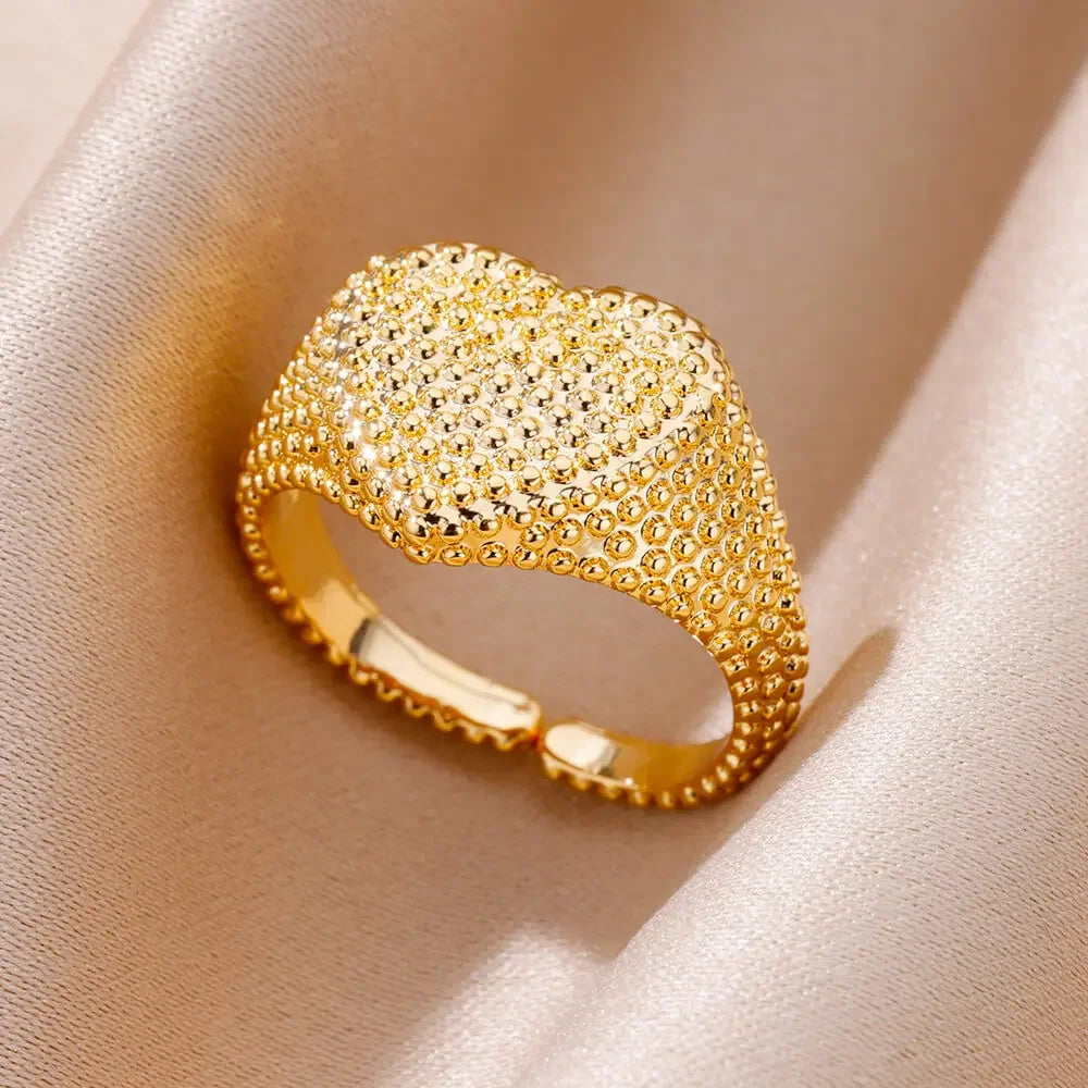 Stainless Steel Angel Feather Ring - Palm and Thread