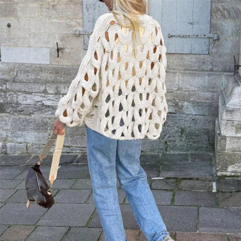 Hollow Out Resort Blouse - Palm and Thread