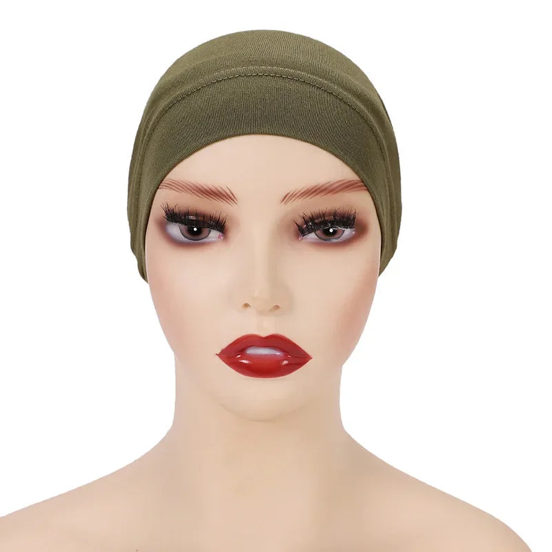 Soft Cotton Under Scarf Cap Turban - Palm and Thread