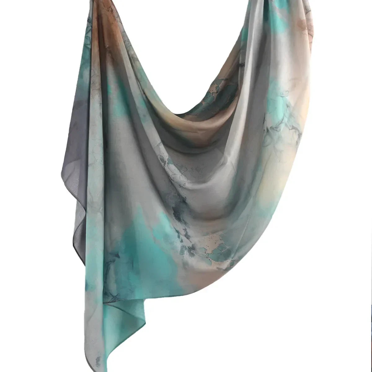 New Watercolor Tie-Dye Cotton Scarf - Palm and Thread