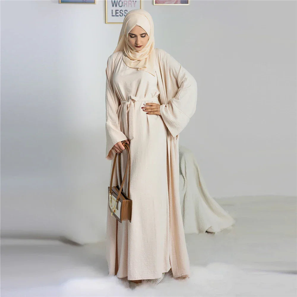 2 Piece Crepe Abaya - Palm and Thread