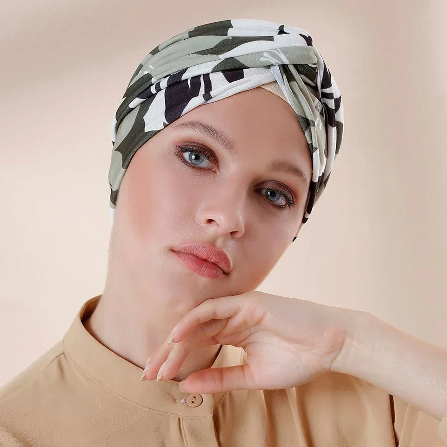 Colorful Inner Instant Turban Cap - Palm and Thread