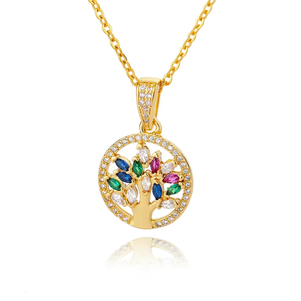 Tree of Life Stainless Steel Necklaces - Palm and Thread