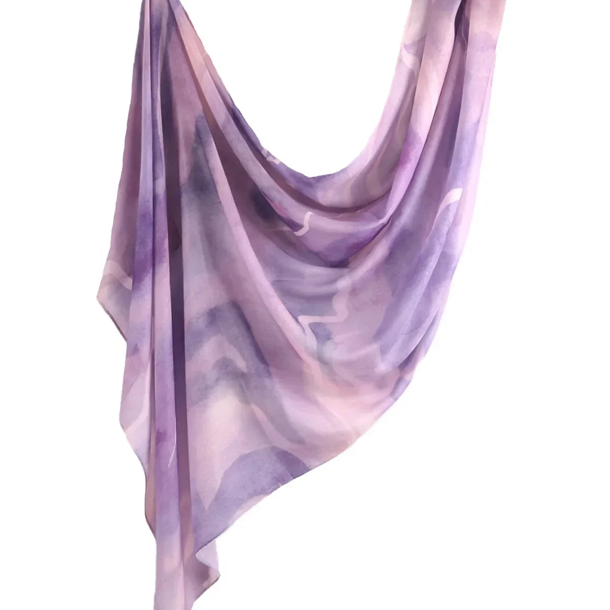 New Watercolor Tie-Dye Cotton Scarf - Palm and Thread