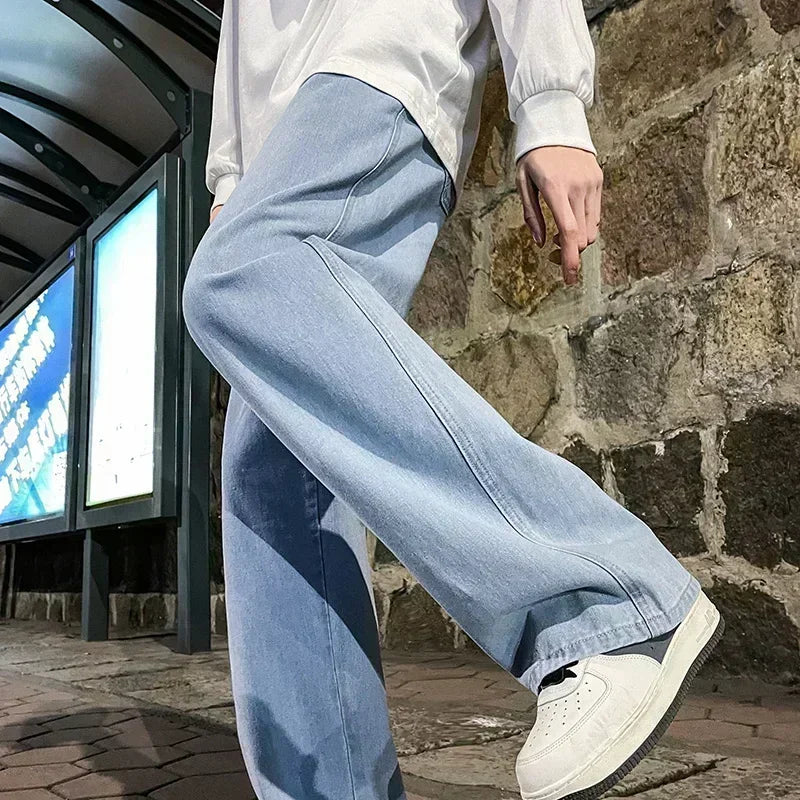 New Streetwear Loose Jeans Korean Style Fashion - Palm and Thread