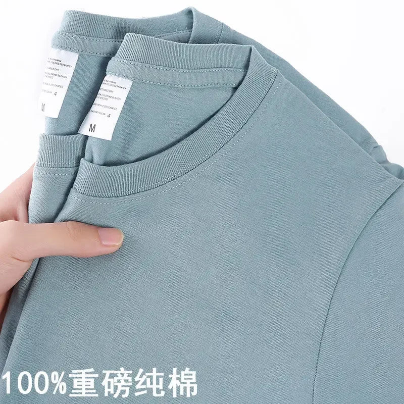 Cotton Solid Color O Neck Top - Palm and Thread