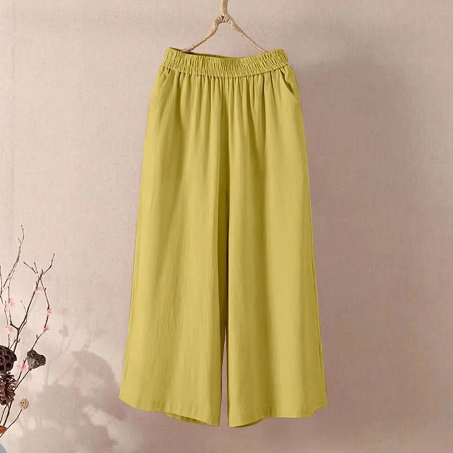 Versatile Lazy Style Wide Leg Pant - Palm and Thread