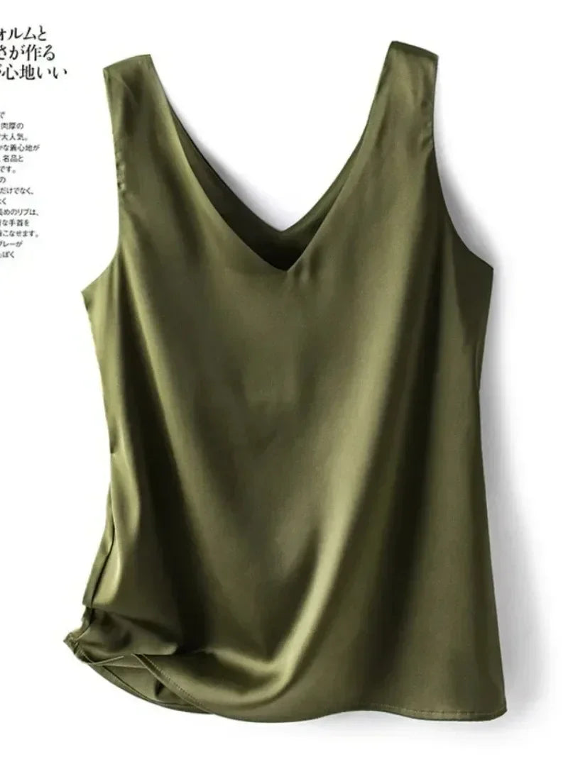 Elegant SILK Satin Blouse - Palm and Thread