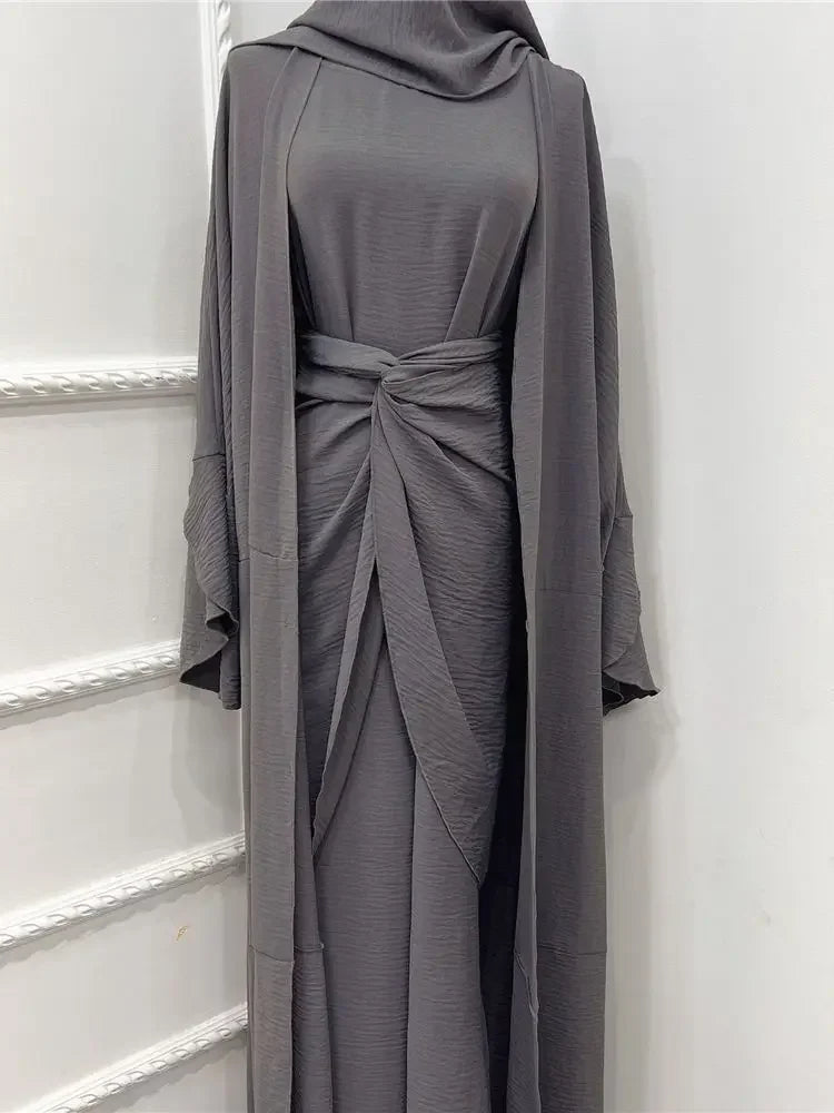 3 Piece Abaya Modest Dress Kaftan - Palm and Thread