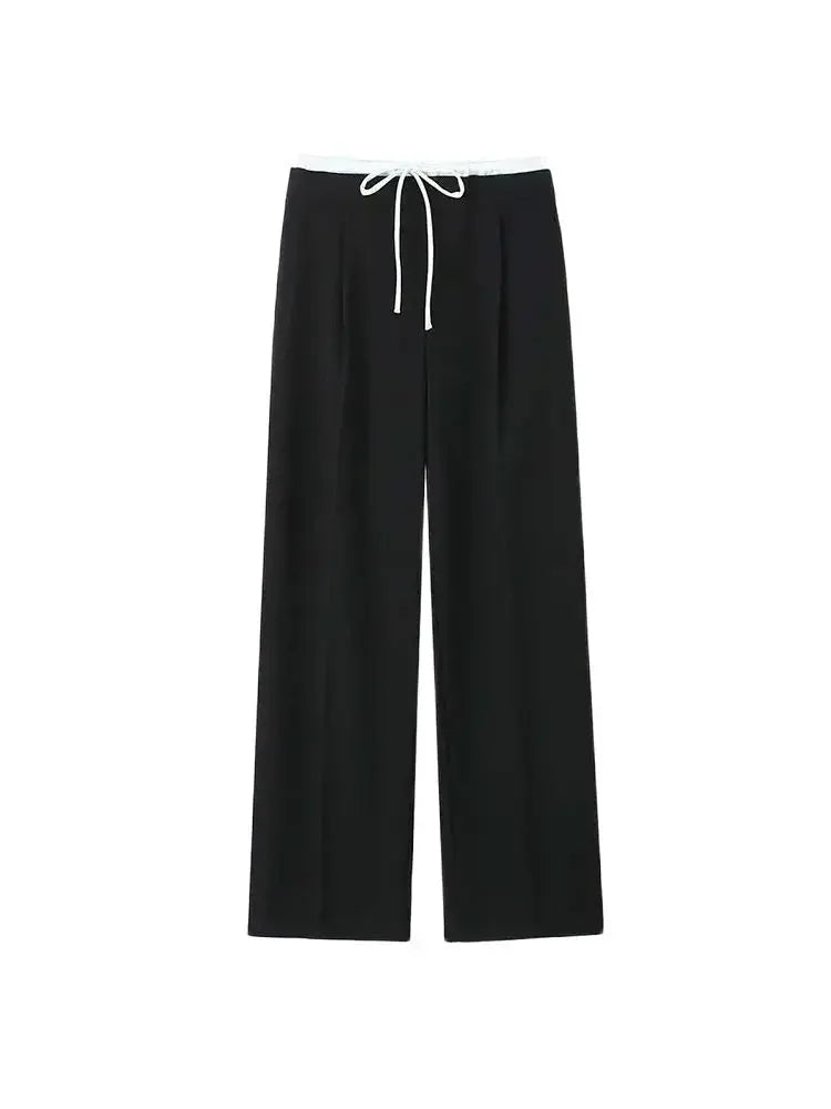 Double Waistband Wide Leg Pant - Palm and Thread
