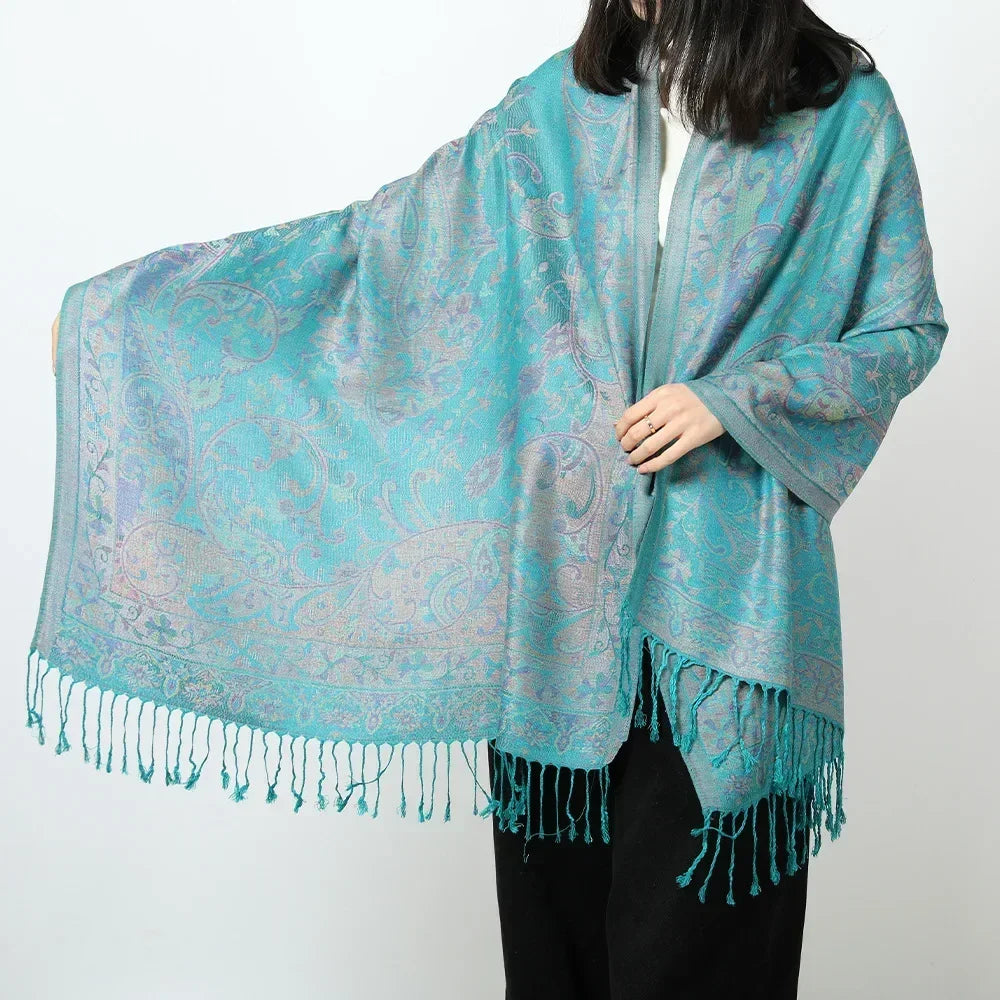 Pashmina Hijab Scarf Printed Hijab - Palm and Thread