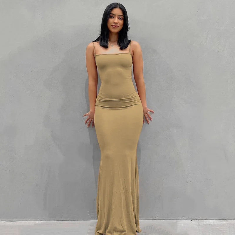 Sexy Fishtail Backless Dress