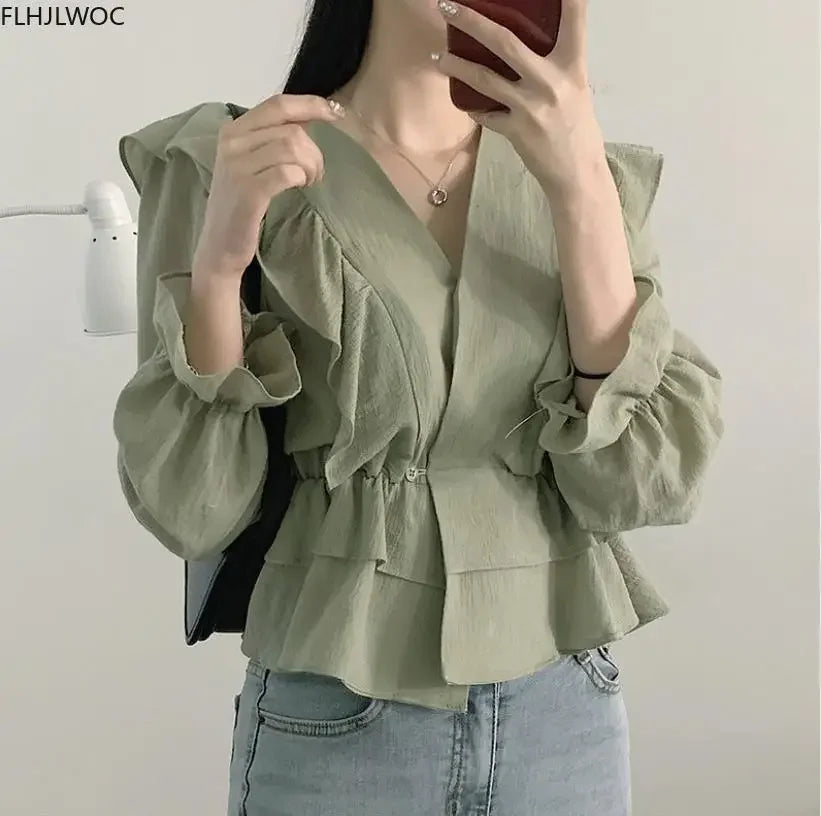 Cute Flare Sleeve shirt top - Palm and Thread