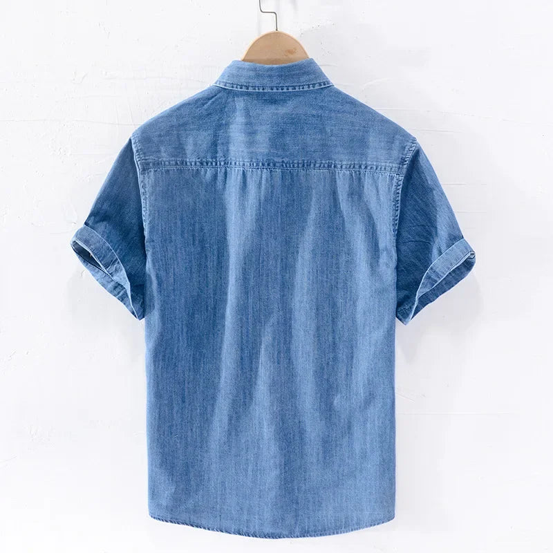 Denim Loose Trendy Shirt - Palm and Thread